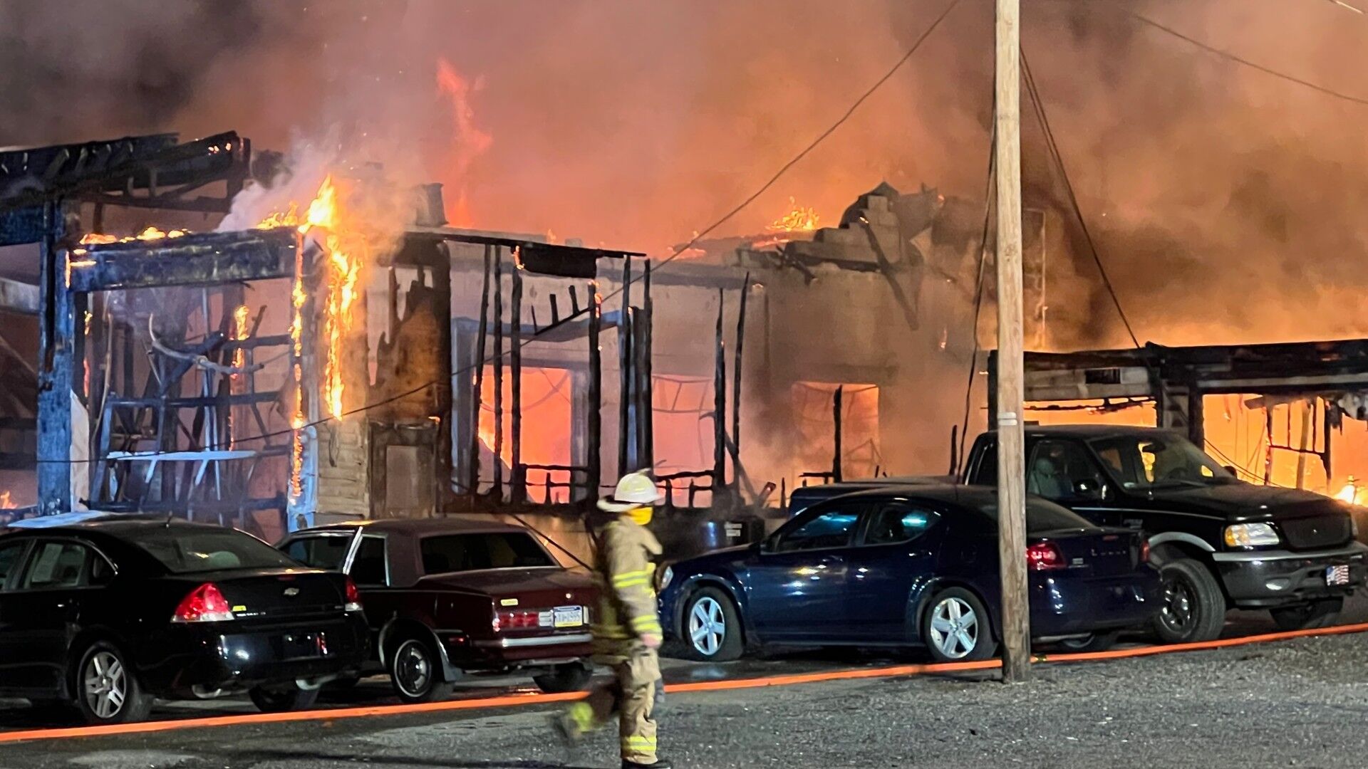 Auto body fire East Penn Township 2